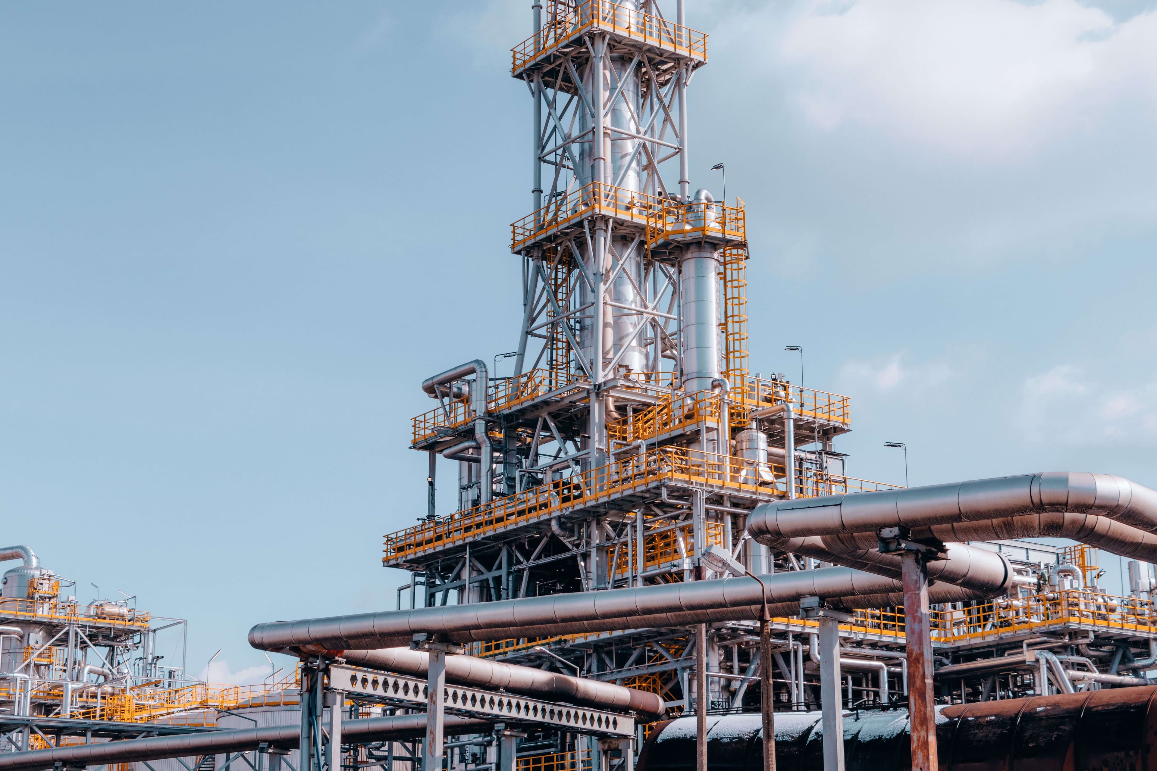 Real clean industrial plant connected to circular fuel impact