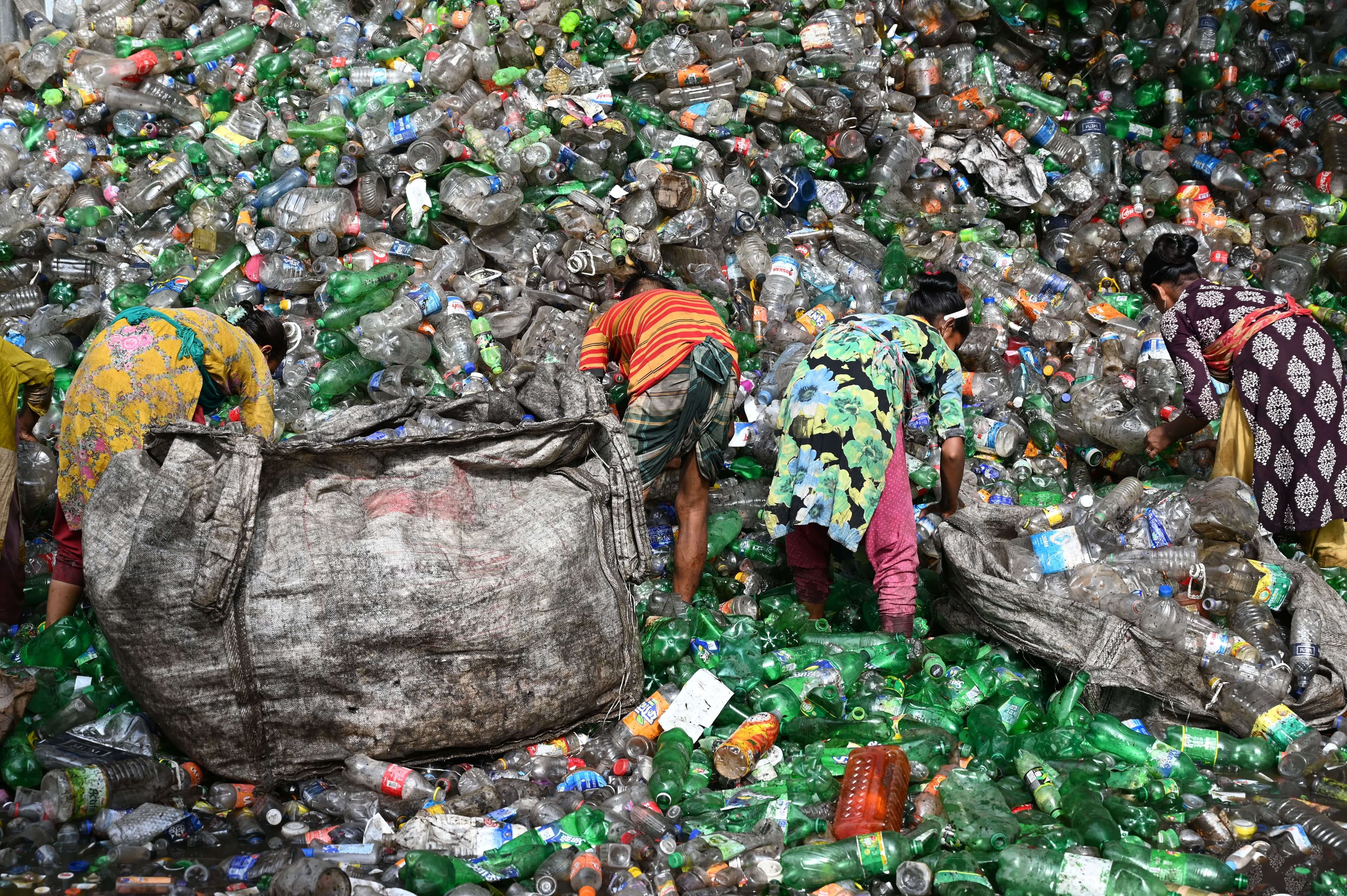 Real waste recovery and sorting operation